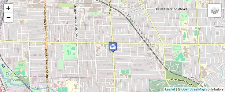 Map of ZIP Code 49510 in Grand Rapids, MI — click to open interactive map