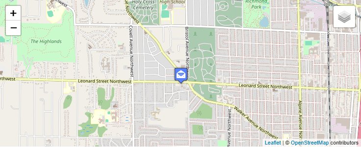 Map of ZIP Code 49514 in Grand Rapids, MI — click to open interactive map
