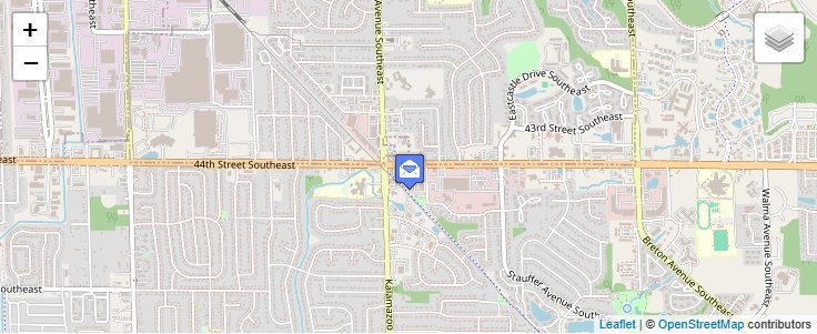 Map of ZIP Code 49518 in Grand Rapids, MI — click to open interactive map