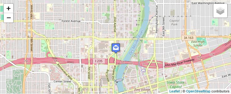 Map of ZIP Code 50318 in Des Moines, IA — click to open interactive map