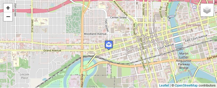 Map of ZIP Code 50330 in Des Moines, IA — click to open interactive map