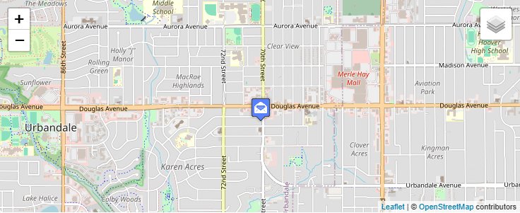 Map of ZIP Code 50334 in Des Moines, IA — click to open interactive map
