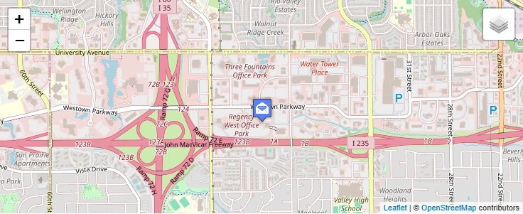 Map of ZIP Code 50364 in Des Moines, IA — click to open interactive map