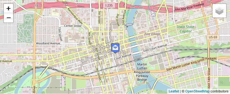 Map of ZIP Code 50393 in Des Moines, IA — click to open interactive map