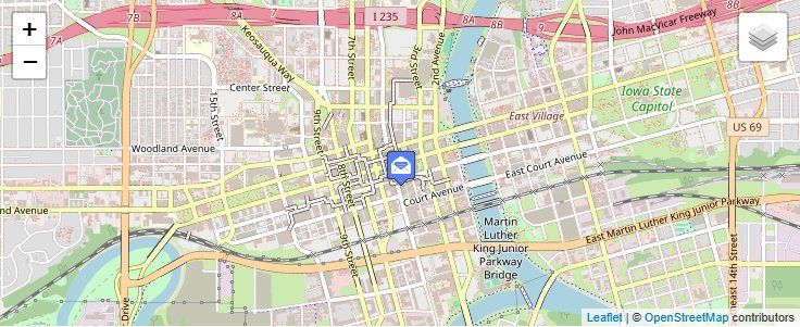 Map of ZIP Code 50936 in Des Moines, IA — click to open interactive map