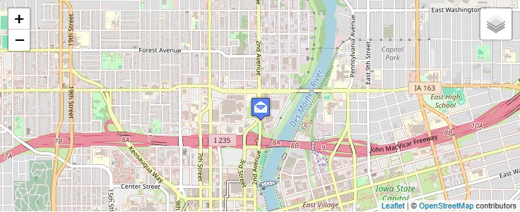 Map of ZIP Code 50940 in Des Moines, IA — click to open interactive map