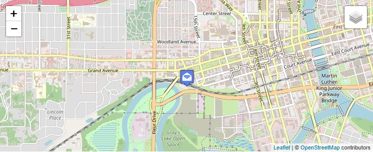Map of ZIP Code 50981 in Des Moines, IA — click to open interactive map