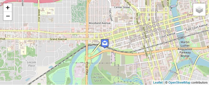 Map of ZIP Code 50983 in Des Moines, IA — click to open interactive map