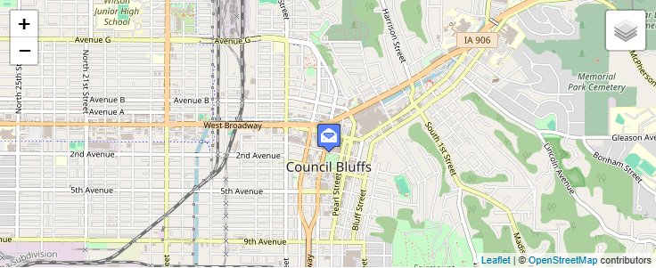 Map of ZIP Code 51502 in Council Bluffs, IA — click to open interactive map