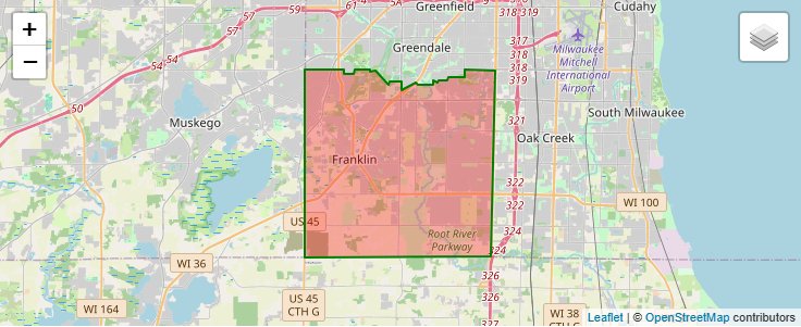 ZIP Code 53132 - Franklin, Wisconsin | Map, Demographics, Income