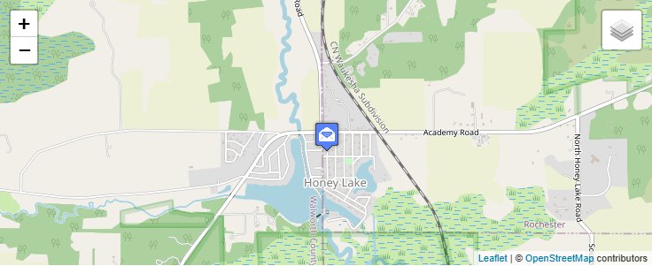 Map of ZIP Code 53138 in Honey Creek, WI — click to open interactive map