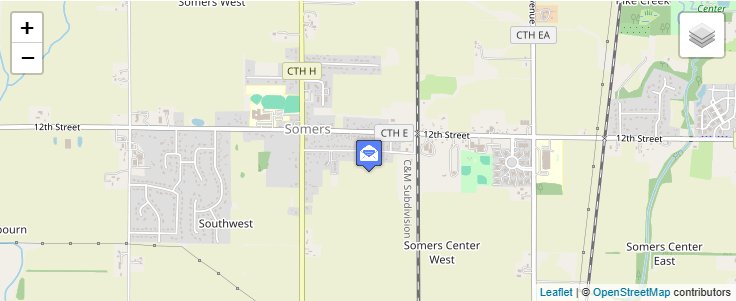 Map of ZIP Code 53171 in Somers, WI — click to open interactive map