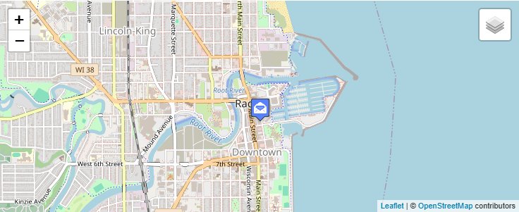 Map of ZIP Code 53407 in Racine, WI — click to open interactive map