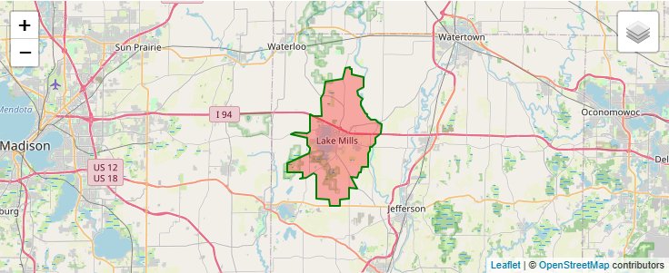まち ZIP Code 53551 - Lake Mills, Wisconsin | Map, Demographics, Income