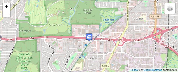 Map of ZIP Code 53774 in Madison, WI — click to open interactive map