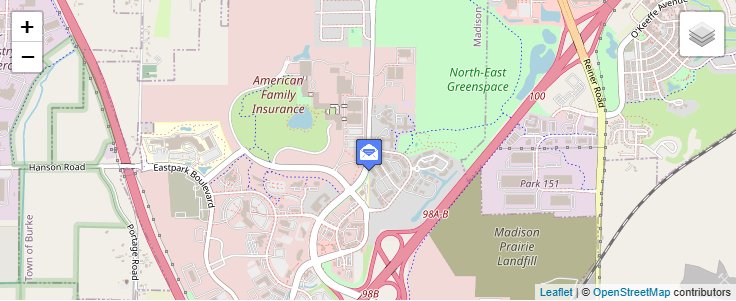 Map of ZIP Code 53777 in Madison, WI — click to open interactive map