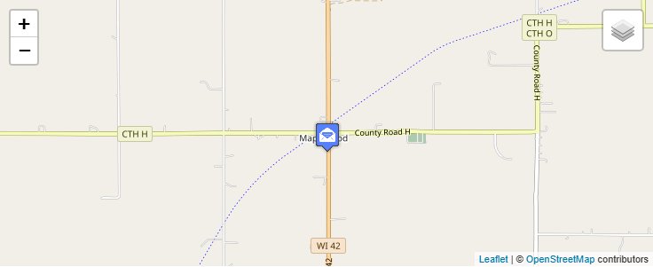 Map of ZIP Code 54226 in Maplewood, WI — click to open interactive map