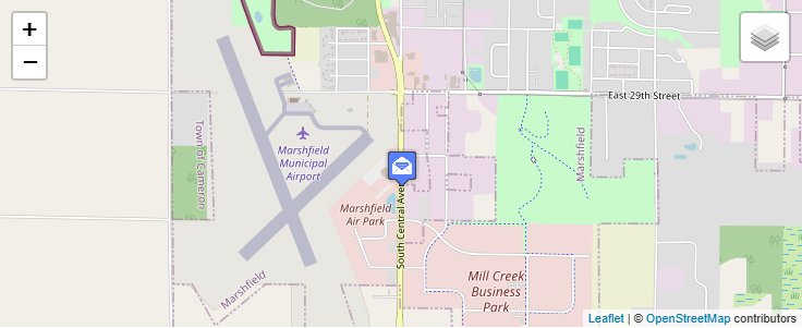Map of ZIP Code 54404 in Marshfield, WI — click to open interactive map