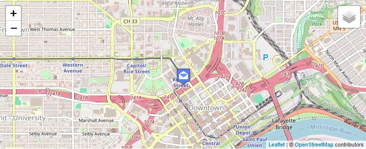 Map of ZIP Code 55145 in Saint Paul, MN — click to open interactive map