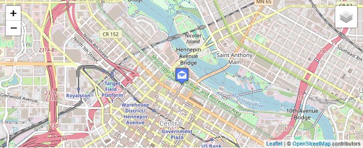 Map of ZIP Code 55472 in Minneapolis, MN — click to open interactive map