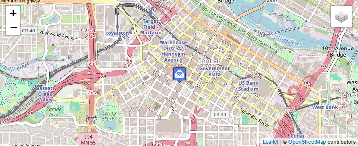 Map of ZIP Code 55478 in Minneapolis, MN — click to open interactive map