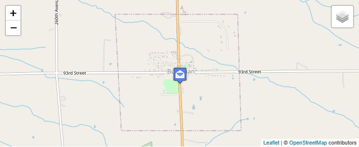 Map of ZIP Code 56317 in Buckman, MN — click to open interactive map