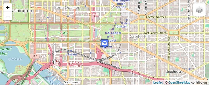 Map of ZIP Code 56950 in Parcel Return Service, DC — click to open interactive map