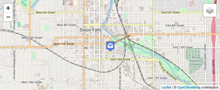 Map of ZIP Code 57186 in Sioux Falls, SD — click to open interactive map