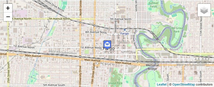 Map of ZIP Code 58107 in Fargo, ND — click to open interactive map