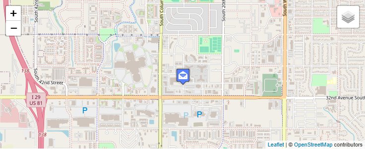 Map of ZIP Code 58206 in Grand Forks, ND — click to open interactive map
