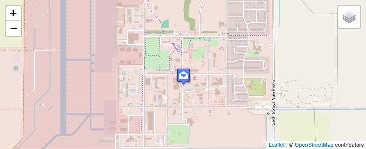 Map of ZIP Code 58207 in Grand Forks, ND — click to open interactive map