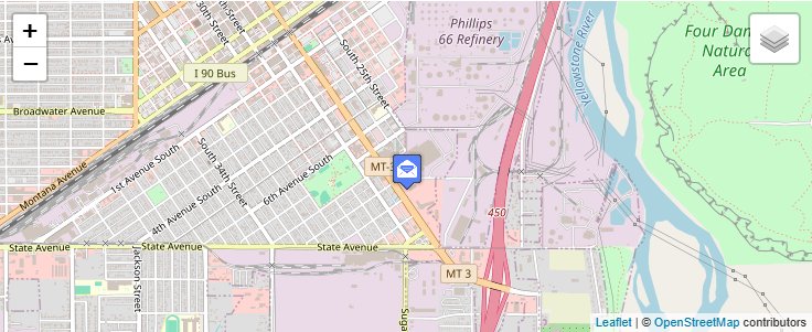 Map of ZIP Code 59112 in Billings, MT — click to open interactive map