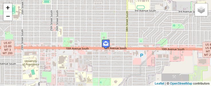 Map of ZIP Code 59406 in Great Falls, MT — click to open interactive map