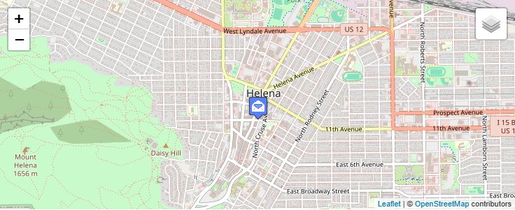Map of ZIP Code 59624 in Helena, MT — click to open interactive map