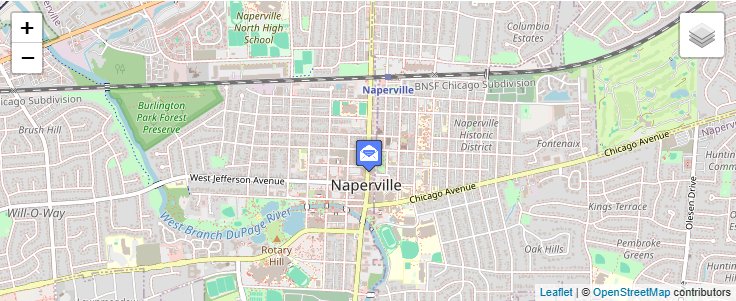 Map of ZIP Code 60566 in Naperville, IL — click to open interactive map
