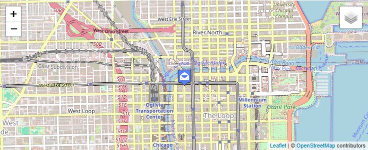Map of ZIP Code 60673 in Chicago, IL — click to open interactive map