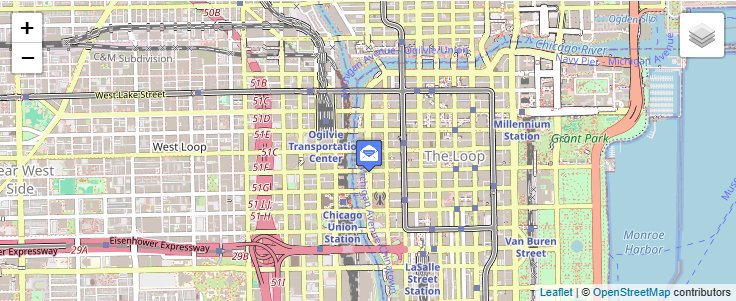 Map of ZIP Code 60677 in Chicago, IL — click to open interactive map