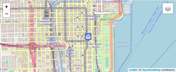 Map of ZIP Code 60685 in Chicago, IL — click to open interactive map