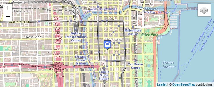 Map of ZIP Code 60694 in Chicago, IL — click to open interactive map