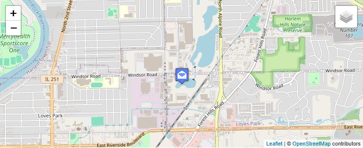 Map of ZIP Code 61132 in Loves Park, IL — click to open interactive map