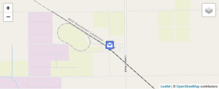 Map of ZIP Code 62662 in Lowder, IL — click to open interactive map