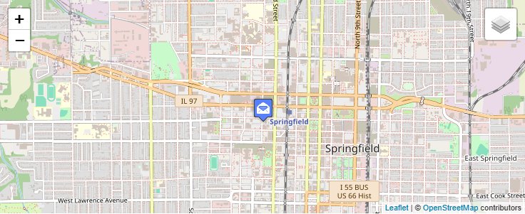 Map of ZIP Code 62726 in Springfield, IL — click to open interactive map