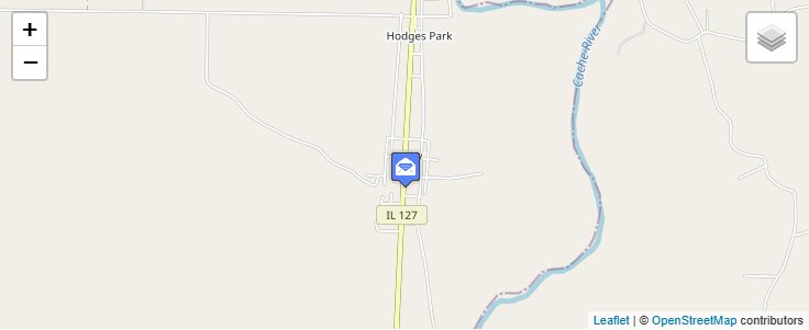 Map of ZIP Code 62993 in Unity, IL — click to open interactive map