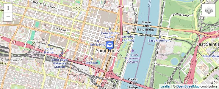 Map of ZIP Code 63160 in Saint Louis, MO — click to open interactive map