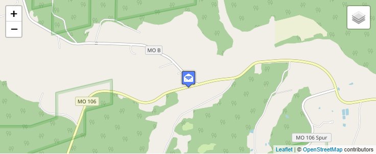 Map of ZIP Code 63666 in Reynolds, MO — click to open interactive map