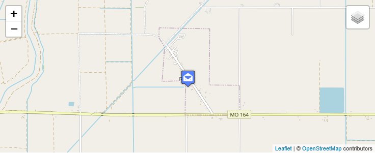 Map of ZIP Code 63875 in Rives, MO — click to open interactive map