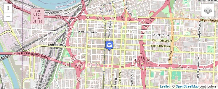 Map of ZIP Code 64184 in Kansas City, MO — click to open interactive map