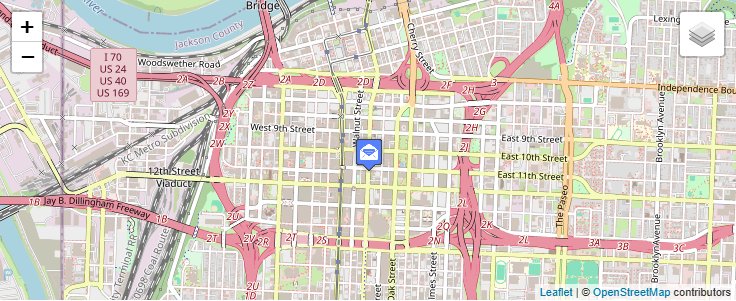 Map of ZIP Code 64187 in Kansas City, MO — click to open interactive map