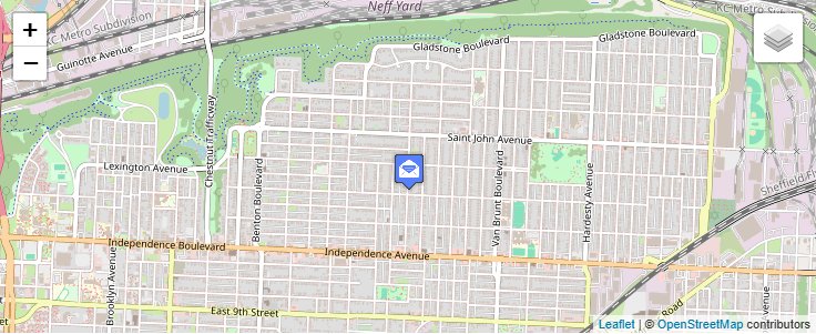 Map of ZIP Code 64191 in Kansas City, MO — click to open interactive map