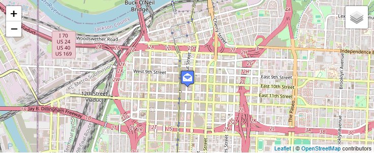 Map of ZIP Code 64199 in Kansas City, MO — click to open interactive map